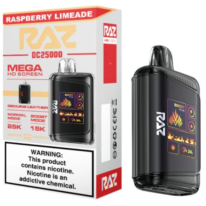 Raspberry Limeade RAZ Vape DC25000 Ultimate Refreshment
