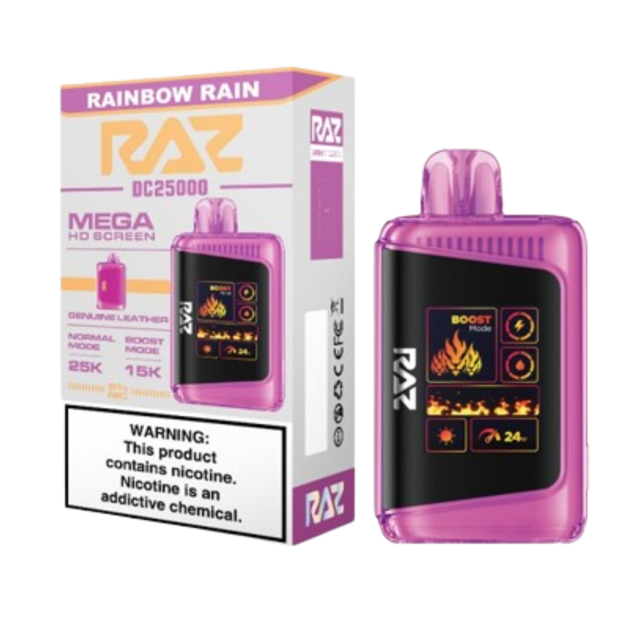 Vibrant Flavors in Every Puff: Rainbow Rain – RAZ Vape DC25000