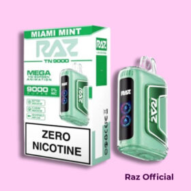 Raz Miami Mint Zero Nicotine TN9000
