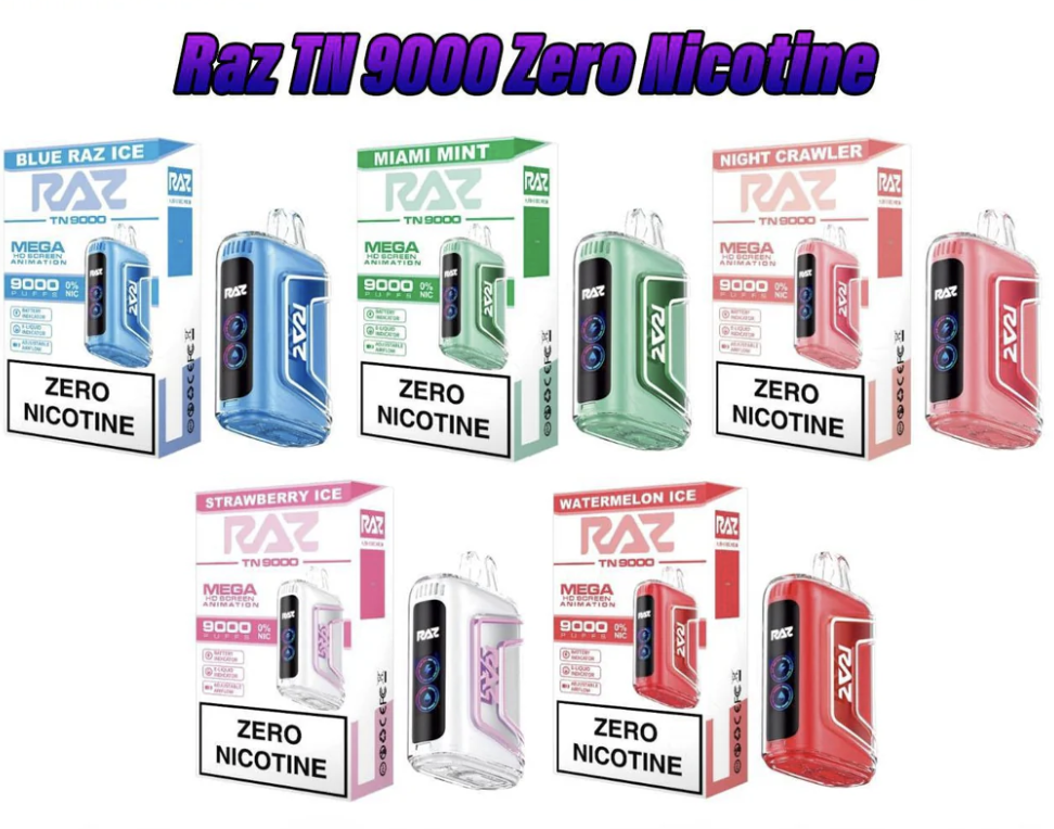 RAZ Launches TN9000: Your Go-To Nicotine-Free Vape Device
