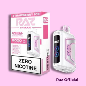 STRAWBERRY ICE – RAZ TN9000 ZERO NICOTINE