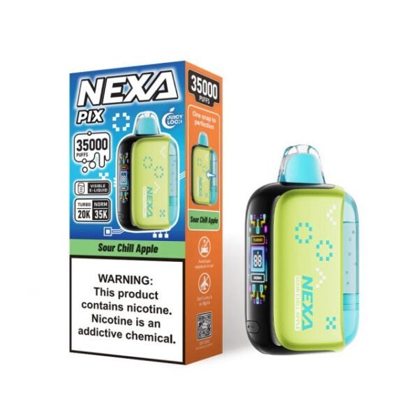 Sour Chill Apple - Nexa Pix 35K Puffs - Disposable Vape