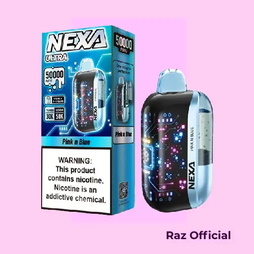 Nexa Ultra Pink N Blue 50k Puff Disposable Vape 2 Nexa Ultra Pink N Blue 50k Puff Disposable Vape