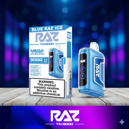 Blue Razz Ice – RAZ Vape TN9000
