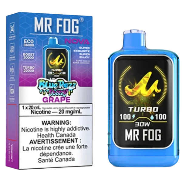 Grape Mr Fog Nova Steezy Edition 36K Disposable Vape 2 Grape Mr Fog Nova Steezy Edition 36K Disposable Vape