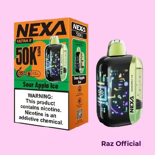 Sour Apple Lce Nexa Ultra Ii 50K Puffs Disposable Vape - 20Ml 1 Sour Apple Lce Nexa Ultra Ii 50K Puffs Disposable Vape - 20Ml