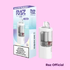 White Gummy Raz Vue 50K Puffs Disposable (Pod Only)