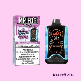 Grape Mr Fog Aura Splash 60,000 Puffs Disposable Vape