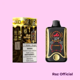 Mr Fog Aura 60K Puffs Gold Edition Disposable Vape - 8th Anniversary