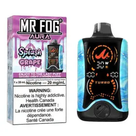 Grape-mr Fog Aura Splash 60,000 Puffs Disposable Vape