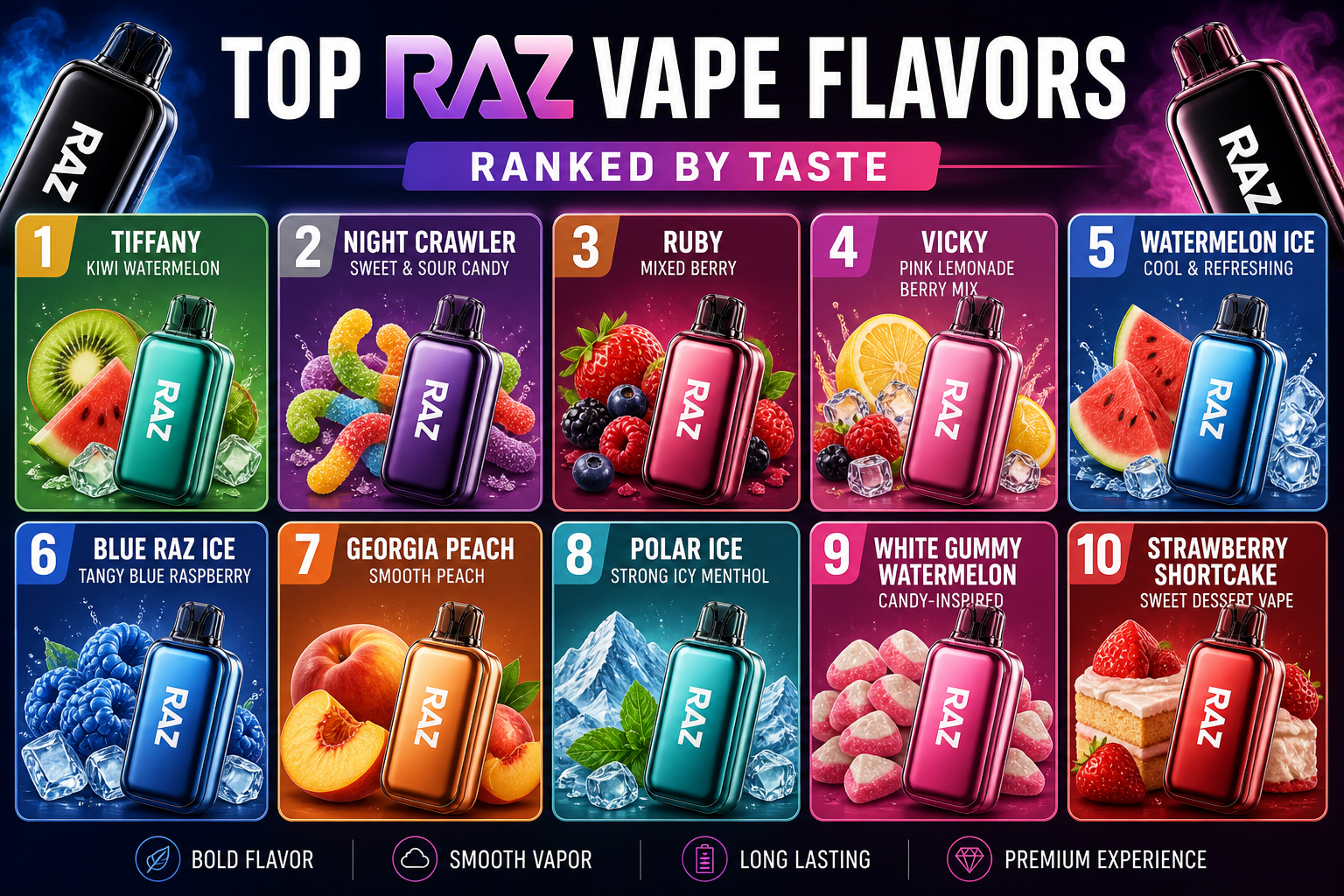 Raz Vape Flavors