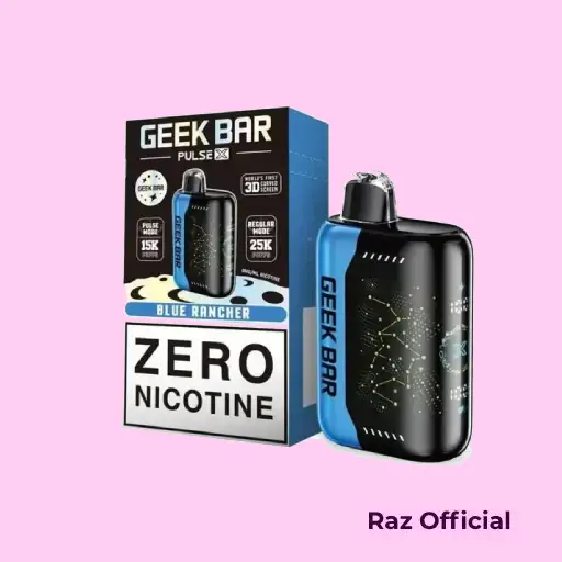 Blue Rancher Geek Bar Pulse X 25K Puffs Zero Nicotine Disposable Vape 1 Blue Rancher Geek Bar Pulse X