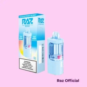 Blue RAZ Peach Gummy RAZ VUE 50K Disposable Pod