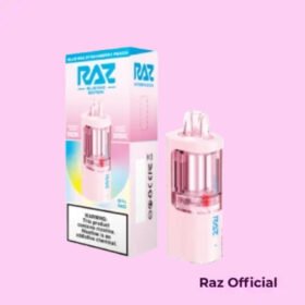 Blue RAZ Strawberry Peach RAZ VUE 50K Disposable Pod