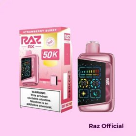 Strawberry Burst Raz Rx 50K Puffs Disposable Vape