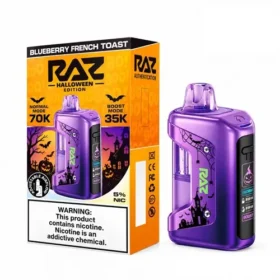 Blueberry French Toast Raz Vue 70K Puffs Disposable Kit - Halloween Edition